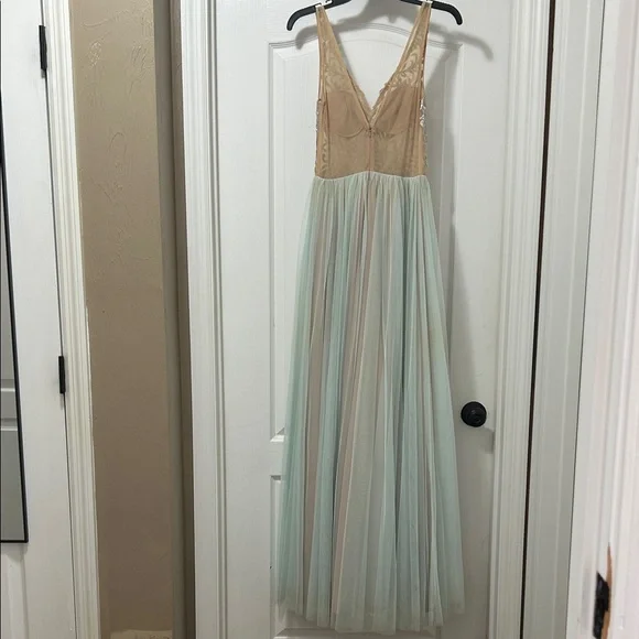 Gianni Bini Silver and nude Embellished Prom Dress - Picture 4 of 4